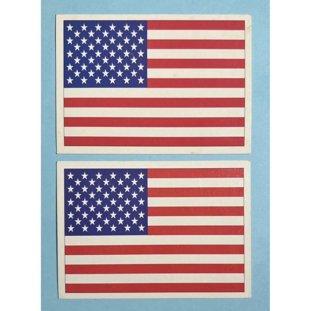 (2) American Flag Cards, 1991 Score Card #737 U.S.A - Picture 3 of 3